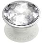 PopSockets: PopGrip with Swappable Top for Phones and Tablets - Disco Crystal Silver