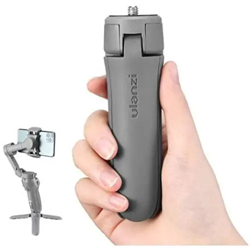 ULANZI OSMO Mobile 3 Tripod Stand,Mini Tripod w 1/4 Screw Compatible with DJI OSMO Mobile 3 2 1 OSMO Pocket Zhiyun Smooth q 4 Q Moza Feiyu Vimble 2 Hohem Gimbal Stabilizer Accessories
