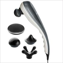 Wahl Deep Tissue Percussion Therapeutic Handheld Massager – Variable Intensity to Relieve Pain in the Back, Sciatica, Neck, Leg, Foot, Shoulders, Muscles, Tendinitis, & Arthritis, Gray Metallic.