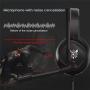 DishyKooker ON-IKUMA K19 Gaming Heaset PS-4 PC Gamer Stereo Headphones with Mic/LED Light for X-Box One/Laptop Tablet/Phone Electronic Products for Gifts