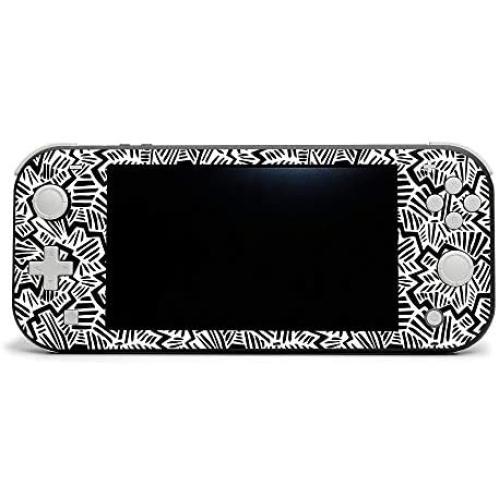 MightySkins Skin Compatible with Nintendo Switch Lite - Abstract Black | Protective, Durable, and Unique Vinyl Decal Wrap Cover | Easy to Apply, Remove, and Change Styles | Made in The USA