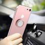 ICEYA Phone Ring Holder 360° Rotation Mirrior Phone Ring Stand Fit Well with Magnetic Phone Mount Holder Compatible with iPhone 8 Plus/XS Max and Other Smartphones (Rose Gold)