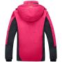 Wantdo Womens Mountain Waterproof Ski Jacket Windproof Rain Jacket Winter Warm Snow Coat