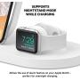 Belkin F8J235ttWHT Boost Up Wireless Charging Dock (Apple Charging Station for Iphone + Apple Watch + USB Port) Apple Watch Charging Stand, iPhone Charging Station, iPhone Charging Dock (White)