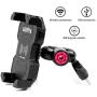 Leepiya Motorcycle Phone Mount with Wireless and USB Charger 10W Qi Fast Charging Cell Phone Holder for Motorcycle ATV Boat Snowmobile Compatible with iPhone 11 Xs MAX XR X 8 8P Samsung S10 S9 S8