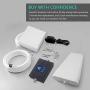 Cell Phone Signal Booster for Home and Office - AT&T, Verizon,T-Mobile - Triple Band 2/5/12/17 Cellular Repeater for US Carriers 2G 3G Call and 4G LTE Data Supports Multiple Devices Up to 5,000sq ft