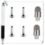 Capacitive Disc Stylus Pens, 2 in 1 Universal Stylist Pens for All Capacitive Touch Screens Cell Phones, iPad, Tablet, Laptops with 6 Replacement Tips by Domiy (Black/White) Capacitive Disc Stylus Pens, 2 in 1 Universal Stylist Pens for All Capacitive Touch Screens Cell Phones, iPad, Tablet, Laptops with 6 Replacement Tips by Domiy (Black/White)
