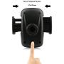 BE Universal Smartphones Car Air Vent Mount Holder Cradle Compatible with iPhone 7 7 Plus SE 6s 6 Plus 6 5s 5 4s 4 Samsung Galaxy S6 S5 S4 LG Nexus Sony Nokia and More (Black)
