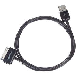 AmazonBasics Apple Certified 30-Pin to USB Charging Cable for Apple iPhone 4, iPod, iPad 3rd Generation, 3.2 Foot, Black