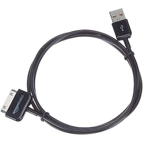 AmazonBasics Apple Certified 30-Pin to USB Charging Cable for Apple iPhone 4, iPod, iPad 3rd Generation, 3.2 Foot, Black