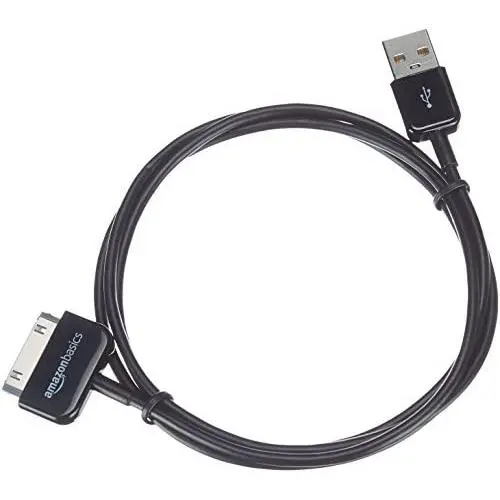 AmazonBasics Apple Certified 30-Pin to USB Charging Cable for Apple iPhone 4, iPod, iPad 3rd Generation, 3.2 Foot, Black AmazonBasics Apple Certified 30-Pin to USB Charging Cable for Apple iPhone 4, iPod, iPad 3rd Generation, 3.2 Foot, Black