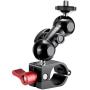 Neewer Field Monitor Mount with 1/4-inch Screw and 360-Degree Rotatable for DJI Ronin-M Handheld Gimbal, Fit All Rods with Diameter 24.9mm-25.5mm