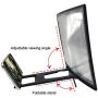 3D Curve Screen Magnifier Compatible with All Smartphones 12" HD Amplifier Projector Magnifing Screen for Movies, Videos, and Gaming Foldable Phone Stand