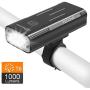 WASAGA TECOVE 1000 Lumens Bike Headlight Front Bicycle Light - Super Bright USB Rechargeable Bike Light for Commuters, Road Cyclists & Mountain Bikers