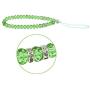 zdyCGTime Cell Phone Lanyard Strap Bling Crystal Beads Hand Wrist Lanyard Strap String for Cell Phone Camera Purse MP3 MP4 iPod PSP Keychain (17cmBlue &Green)