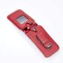 Fitted Leather Case for Alcatel GreatCall Jitterbug Flip Phone for Seniors, Features: Rotating Belt Clip, Screen & Keypad Protection, Secure Fit (Red)