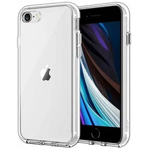 JETech Case for Apple iPhone SE 2020 2nd Generation, iPhone 8 and iPhone 7, 4.7-Inch, Shockproof Bumper Cover, Anti-Scratch Clear Back, HD Clear JETech Case for Apple iPhone SE 2020 2nd Generation, iPhone 8 and iPhone 7, 4.7-Inch, Shockproof Bumper Cover, Anti-Scratch Clear Back, HD Clear