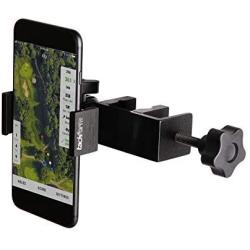 Enduro Golf Cart Mount for Phone and SkyCaddie SX500 - TACKFORM [Enduro Series] - Rock Solid All-Metal Holder for Phones and GPS up to 3.4" Wide. Industrial Spring Grip.