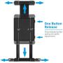 Macally Car Headrest Mount Holder for Apple iPad Pro / Air / Mini, Tablets, Nintendo Switch, iPhone, & Smartphones 4.5" to 10" Wide with Dual Adjustable Positions and 360° Rotation (HRMOUNTPRO),Silver