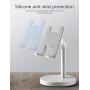 Cell Phone Stand, Adjustable Phone Stand for Desk, Aenfor Adjustable Cell Phone Stand Compatible with Phone 11 Pro Xs Xs Max Xr X 8, iPad Mini, Nintendo Switch, Tablets (7-10"), All Phones, White