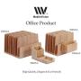 MobileVision Bamboo Multi Device Organizer for Smartphones, Tablets and Laptops, 5 Slots