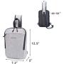 OSOCE Sling Chest Cross Body Bag, Waterproof Anti-Theft Shoulder Backpack Pack for Travel Sport