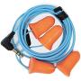 Plugfones Basic Earplug-Earbud Hybrid - Noise Reducing Earphones - Orange