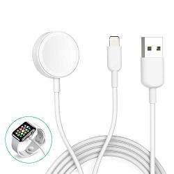 Watch Charger Wireless Charging Cable Magnetic Compatible with Watch Series 5 4 3 2 1 (4.92ft) White