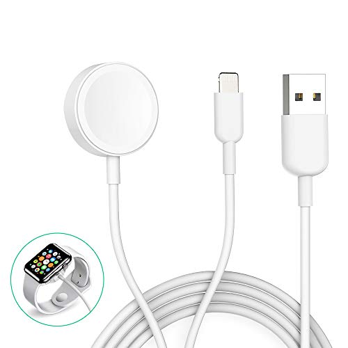 Watch Charger Wireless Charging Cable Magnetic Compatible with Watch Series 5 4 3 2 1 (4.92ft) White