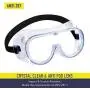 Safety Goggles, Protective Safety Glasses, Soft Crystal Clear Eye Protection - Perfect for Construction, Shooting, Lab Work, and More, 2 Pack (White)