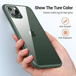 TORRAS Diamonds Clear iPhone 11 Pro Case, [10X Anti-Yellowing] [Shock Absorption] Thin Slim Fit Shockproof Hard PC Back & Soft TPU Bumper Phone Cover Designed for iPhone 11 Pro Cases, Midnight Green