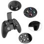 FiveEyes Gamepad Gaming Controller Wireless Bluetooth Gaming Joystick Joypad with Clamp Holder Compatible with iOS/iPhone/iPad/PS4 remote play - Black