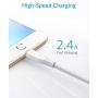 Anker PowerLine 10ft Lightning Cable, MFi Certified for iPhone XS / XS Max / XR / X / 8 / 8 Plus / 7 / 7 Plus / 6 /6 Plus / 5s / iPad, and More (White)