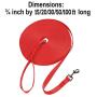 Hi Kiss Dog/Puppy Obedience Recall Training Agility Lead - 15ft 20ft 30ft 50ft 100ft Training Leash - Great for Training, Play, Camping, or Backyard