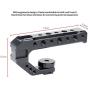 UURig R005 Camera Hot Shoe Top Handle Grip, Universal Video Stabilizing Rig W 3 Cold Shoe Adapters for Sony A7III to Mount Microphone, LED Light, Monitor, Easy Low Angle Shots Metal