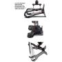 Clamptastick Universal Cell Phone Holder for Mounting On Rearview Mirror Compatible with Mobile iOS Devices, Android Smartphone GPS and More. Black Version 3