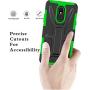 HNHYGETE Designed for LG STYLO 5 Plus(2019) Case,LG Stylo 5 Cell Phone Case,Dual Layer Heavy Duty Non Slip Shockproof Bumper Rugged Protective Cover (Green)