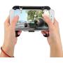 Bewinner1 Mobile Game Controller, Mechanical Gamepad Game Handle Gaming Grip for 4.7-6.0 inch Android/iOS Mobile Phone, Gaming Handle Grip with Fan for Fast Heat Dissipation