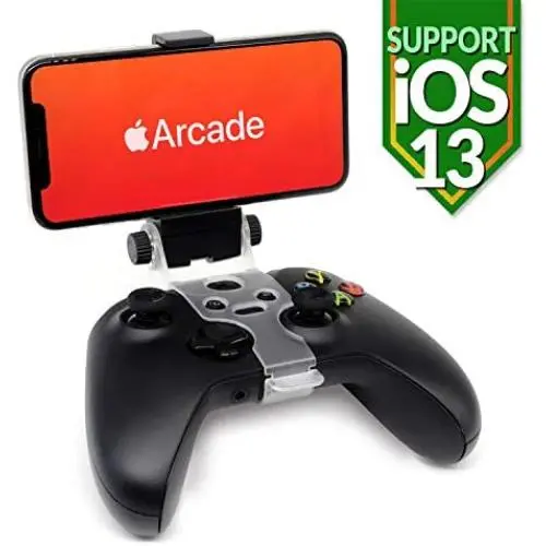 Mobile Phone Controller Clip Holder Mount - for iOS 13 Arcade Game Smartphone cellphones Foldable Bracket Adapter Clamp, Compatible with Xbox One, S, X, Elite Gamepad, Joystick by Reseeda (Xbox) Mobile Phone Controller Clip Holder Mount - for iOS 13 Arcade Game Smartphone cellphones Foldable Bracket Adapter Clamp, Compatible with Xbox One, S, X, Elite Gamepad, Joystick by Reseeda (Xbox)