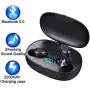 Mini Wireless Earbuds 5.0 UP to 50 Hrs Playtime, Deep Bass Stereo Sound, Advanced Noise Cancellation & Wireless 2200mAh Charging Case, Bluetooth 5.0 Headphones with Light Weight of 3G for Each Piece