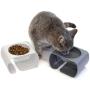 Kitty City Raised Cat Food Bowl Collection, Stress Free Pet Feeder and Waterer Kitty City Raised Cat Food Bowl Collection, Stress Free Pet Feeder and Waterer