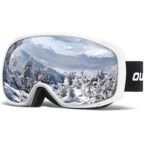 OlarHike Ski Snow Goggles for Men and Women, Anti-Fog Over Glasses Snowboard Goggles with UV Protection, Windproof Dual Lens Goggles for Skiing & Skating & Outdoor Sport, UV400