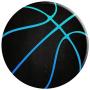 Basketball - Cool Blue and Black - For Boys - Sports Series PopSockets Grip and Stand for Phones and Tablets