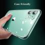 [3 Pack] PECHE Camera Lens Protector for iPhone 11 Clear [Add Cameras Flash Circle] Ultra-thin 9H Tempered Glass HD Anti-Scratch for Apple iPhone 11 Camera Len Screen Protector Easy Install [6.1]