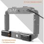 GVM Ring Light 5600K Handheld Light,Smartphone Video Rig & Phone Video Stabilizer for Camera, Smartphone, Makeup, YouTube, Self-Portrait Shooting with Bluetooth