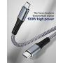 BSTOEM USB C to USB C Charger Cable 10FT Long USB-C to USB-C 100W Fast Charging Cable Compatible with MacBook Pro, iPad Pro 2020/2019/2018, Samsung Galaxy S20,Pixelbook and Other