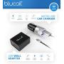 BlueParrott B450-XT Noise Canceling Bluetooth Headset with 300-FT Wireless Range (Mossy Oak) Bundle with Blucoil Micro USB Car Charger, USB Wall Adapter, and 5-Pack of Reusable Cable Ties