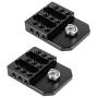 CAMVATE Versatile Top/Bottom Plate with Multiple 1/4"-20 Threads for Directors Monitor Cage Rig(2 Pieces)