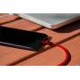 vCharged Red 12 FT Longest Lightning Cable | MFi Certified | Nylon Braided Compatible with New iPhone, AirPods & iPad