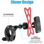 WixGear Universal Magnetic Bicycle & Motorcycle Handlebar Phone Holder for Cell Phones and GPS with Fast Swift-Snap Technology,